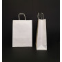 Крафт-пакет з ручками белый 250 х 150 х 350 мм