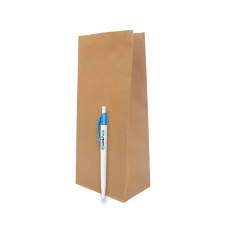 Бумажный пакет бурый с дном 100х60х270