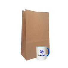 Бумажный пакет бурый с дном 250х150х350