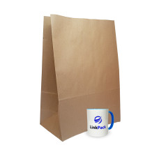 Бумажный пакет бурый з дном 320х160х420