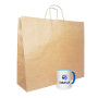 Крафт-пакет з ручками бурый 450 х 160 х 400 мм