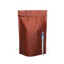 Дой-Пак с зип замком 500 г коричневый 180х280