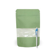 Дой-Пак 500г крафт хвоя 180х280 с зип замком и окном 