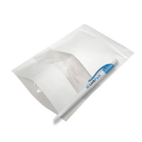 Дой-Пак с зип замком и окном 50 г крафт белый 100х170