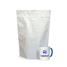 Дой-Пак с зип замком 1 кг белый 250х350