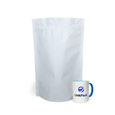 Дой-Пак с зип замком 1 кг белый 210х380