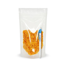 Дой-Пак  с зип замком 250 г прозрачный глянцевый 140х240