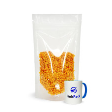 Дой-Пак  с зип замком 1 кг прозрачный глянцевый 210х380