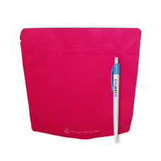 Дой-Пак с зип замком 100% перерабатываемый 300 г малиновый 200х190