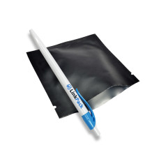 Пакет саше 20 г черный 100х100 без зип