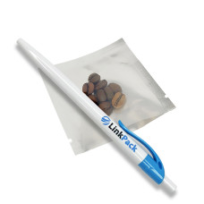 Пакет саше серебро + прозрачная сторона 70х70 без зип