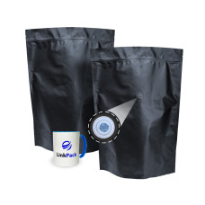 Дой-Пак 2 кг черный 290х400 с клапаном для кофе