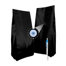 Гассет-пакет 250г черный 80х250х32 с клапаном для кофе