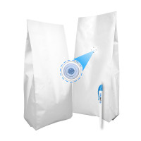 Гассет-Пакет 1 кг белый 135х360х35 с клапаном для кофе