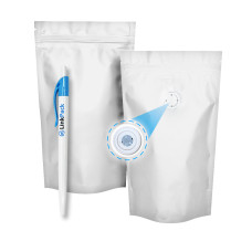 Дой-Пак 50 г белый 100х170 с клапаном для кофе