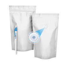 Дой-Пак 250 г белый 140х240 с клапаном для кофе