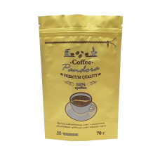 Пакет Дой Пак золотой 140х240 с печатью