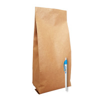 Гассет-пакет для кофе и чая 1 кг крафт 135х360х35